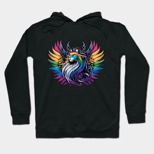 Rainbow Wings Majesty Hoodie